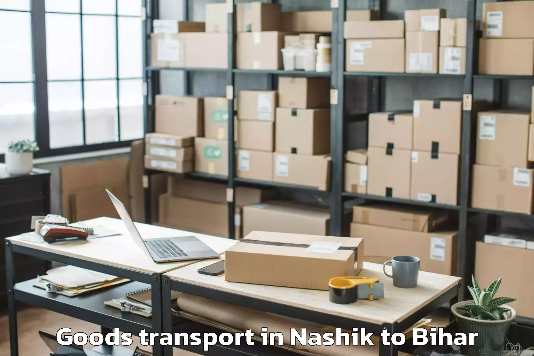 Book Your Nashik to Chanakya National Law Universi Goods Transport Today